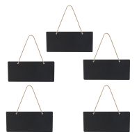 5pcs Mini Chalkboards Single Sided Black Board for Message Board Signs Blackboard slate Erasable whiteboard