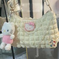 2022 New Sanrio Shoulder Bag Hello Kitty Gril Simple Design Stylish Underarm Crossbody Bag High Quality Handbags Purse