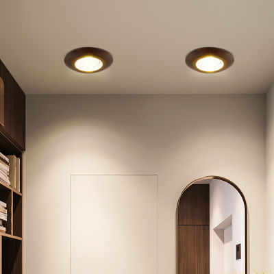 โคมไฟดาวน์ไลท์แบบจีนใหม่ led ไฟเพดานไฟสปอร์ตไลท์ฝังซ่อนโคมไฟตาวัวห้องนั่งเล่นทางเดินห้องนอน .