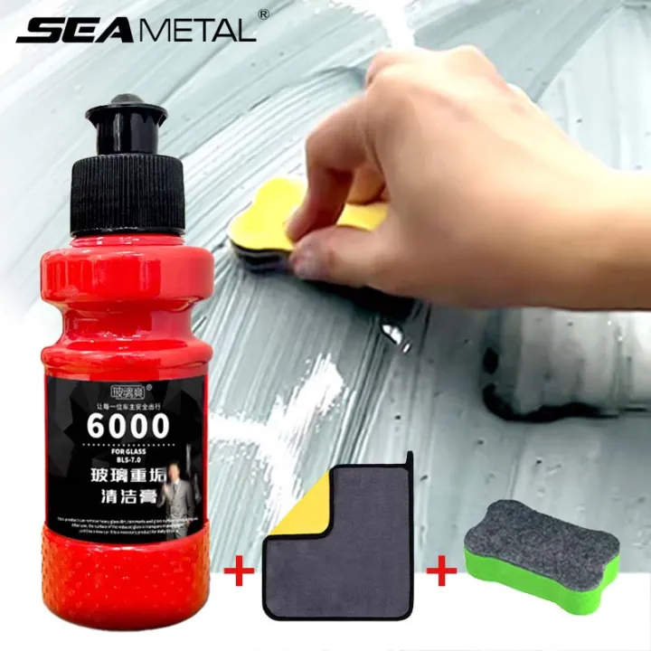 Car Glass Cleaning Paste for Windshield Side Window Remove Oxidized Spots Oil Film Cleaner Strongly Remove Dirt Glass Oil Film