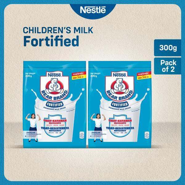 BEAR BRAND Fortified Powdered Milk Drink 300g - Pack of 2 | Lazada PH