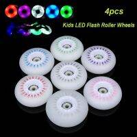 4pcs LED Flash Wheel 80mm 76mm 72mm 70mm 68mm 64mm 60mm 62mm for Inline Skates 90A for Adults Kids Roller Wheels Parts