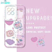 ZeroQiQi เคสโทรศัพท์ Hp Itel S23 Girls น่ารักแบบดั้งเดิมกันกระแทกเรียบง่ายเคสโทรศัพท์คริสตัลดอกไม้สวยงามปลอกอ่อนคลุมทั้งหมดเคสมือถือใสป้องกันกล้อง