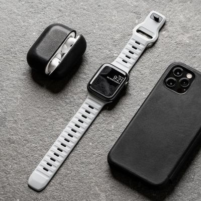Soft Silicone Sport Band For Apple Watch SE 7 Series 44MM 40MM Rubber Watchband Strap For iWatch 6 5 4 3 2 1 42MM 38MM Bracelet Straps