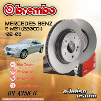 จานเบรกหลัง BREMBO สำหรับ  E W211 (220CDi) (HC) ปี 02-08 (09 A358 11)