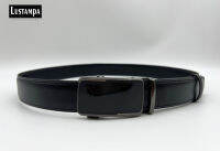 Lustampa Jose Automatic Belt เข็มขัดหนังแท้ สีดำ ออโตเมติก กว้าง 35 มม.