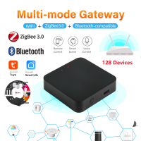 E Life Smart Store Tuya ZigBee 3.0 Smart Hub Multi-Mode Wireless Bluetooth Gateway Bridge ทำงานร่วมกับ Smart Life App การควบคุมด้วยเสียงรองรับ128อุปกรณ์5V 1A ZigBee WIFI Bluetooth Mesh Hub ใช้งานได้กับ Alexa Google Home