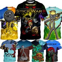 2023ใหม่【ในสต็อก】Stick War เสื้อยืดเด็กกีฬาเสื้อเกมฤดูร้อนแห้งเร็ว