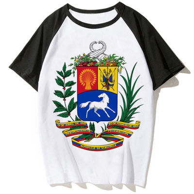 เสื้อยืด Venezuela สำหรับผู้หญิงเสื้อยืดอะนิเมะมังงะสำหรับฤดูร้อน