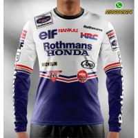 2023 design tshirt retro rothmans (long sleeve)，Can be customization