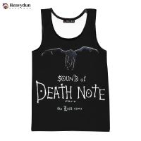 hot【DT】 2023 Anime Death Note Printed Mens Clothing Streetwear Oversized Sleeveless Shirts