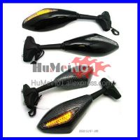 2X Turn Lights Side Mirrors For DUCATI 959 1299 Panigale 959S 1299R 15 16 17 18 2015 2016 2017 2018 Turn Signal Rearview Mirrors