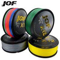 JOF ด้ายถัก12เส้นเอ็นตกปลาปลาคาร์พบิน PE มัลติฟิลมาติญี่ปุ่น,ทะเลน้ำเค็มทอที่รุนแรงเพสก้า100ม. 300ม. 500ม.