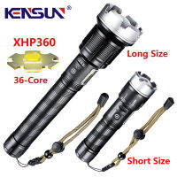 00 mins lifespan High Power XHP360-36 core Flashlight Super Bright Torch 26650 Rechargeable Zoom Lantern for Camping Hunt