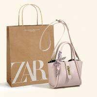 Zara○ 2023ใหม่ไทด์โจ๊กเกอร์อาวุโสรู้สึกกระเป๋าแพลตทินั่มหญิงซาลาเปายัดไส้ถังดีไซน์ดั้งเดิมกระเป๋าหิ้วกระเป๋าผู้หญิงผู้หญิง