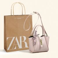 ▼ Zara○ 2023น้ำขึ้นน้ำลงใหม่ความรู้สึกอาวุโสกระเป๋าแพลตทินั่มหญิงซาลาเปายัดไส้ถังดีไซน์ดั้งเดิมกระเป๋าหิ้วกระเป๋าผู้หญิงผู้หญิง