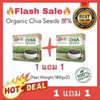 ?1แถม1? iHealth Chia Seeds เมล็ดเจีย ปราศจากสารเคมี Organic 100% 180g