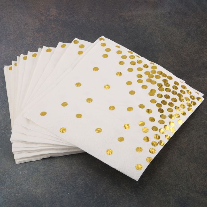 gold-dot-cocktail-napkins-50-pack-3-ply-paper-napkins-with-gold-foil-polka-dots-perfect-for-birthday-party-baby-shower-bridal-shower-holiday-celebration-amp-wedding