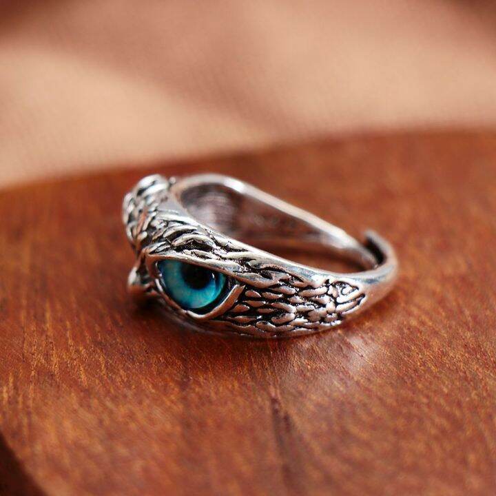 897gongs-คู่รัก-jewelry-ของขวัญ-open-adjustable-owl-eye-statement-ring-vintage-ring