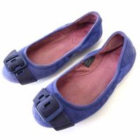 *UGG UGG Ballet Flats Suede Leather 23cm Purple Direct from Japan Secondhand