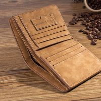 Mens Wallet Foldable Small Money Purses Leather Wallet Luxury Billfold Hipster Cowhide Credit Card/ID Holders