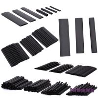 PermanentyxFashion 127Pcs Black Glue Weatherproof Heat Shrink Sleeving Tubing Tube Assortment Kit