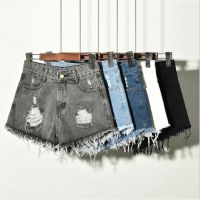 COD ETPZ1CS V SHOP Ready stock Fashion Sexy Women High Waist Ripped Hole Fraying Edges Denim Shorts