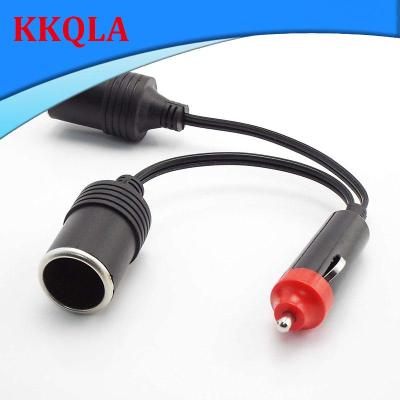 QKKQLA 2 Way Splitter Car Lighter Power Socket 12V 24V 10A Dual Port Female Power Charger Connector Adapter Female Plug