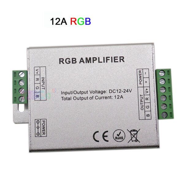 อลูมิเนียม-rgb-rgbw-rgbww-rgbcct-led-เครื่องขยายเสียง12a-15a-24a-30a-dc12v-24v-แอมป์แถบไฟ-led-power-repeater-controller