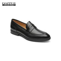 DAPPER Hi-Shine Leather Penny Loafers