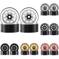 ☇☢ 4pcs 1.0 Beadlock Rim Deep Dish Stamped Hub for 1/18 1/24 Crawler Car SCX24 AX24 TRX4M FCX24 Upgrades