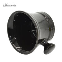 High quality black ceramic shaving bowl shaving mug