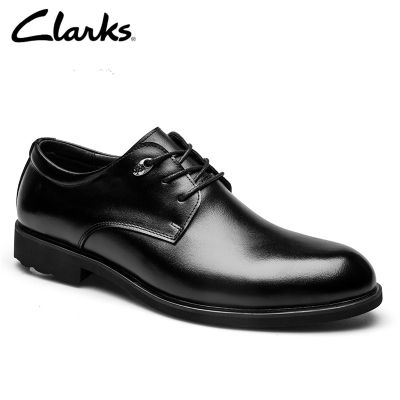 Clarks_ชุดบุรุษ Bampton Park รองเท้าหนังสีแทนอังกฤษ