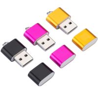 M20RS เปลือกโลหะผสมอะลูมิเนียมพกพา480 Mbps USB 2.0สำหรับแล็ปท็อปอุปกรณ์เสริม Micro Sd/ TF Card USB Adaptor Micro USB ขั้วต่อ USB เครื่องอ่านการ์ดการ์ดความจำเครื่องอ่านการ์ด