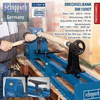 SCHEPPACH เครื่องกลึงไม้ ขนาด 40 นิ้ว DM1000T  SCHEPPACH เครื่องกลึงไม้ ขนาด 40 นิ้ว DM1000T