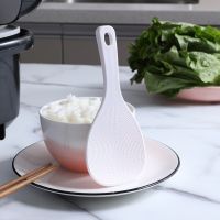 Hot Selling Non Stick Rice Scooper Standing Rice Spoon Paddle, Professional Rice Potato Server Spatula, White