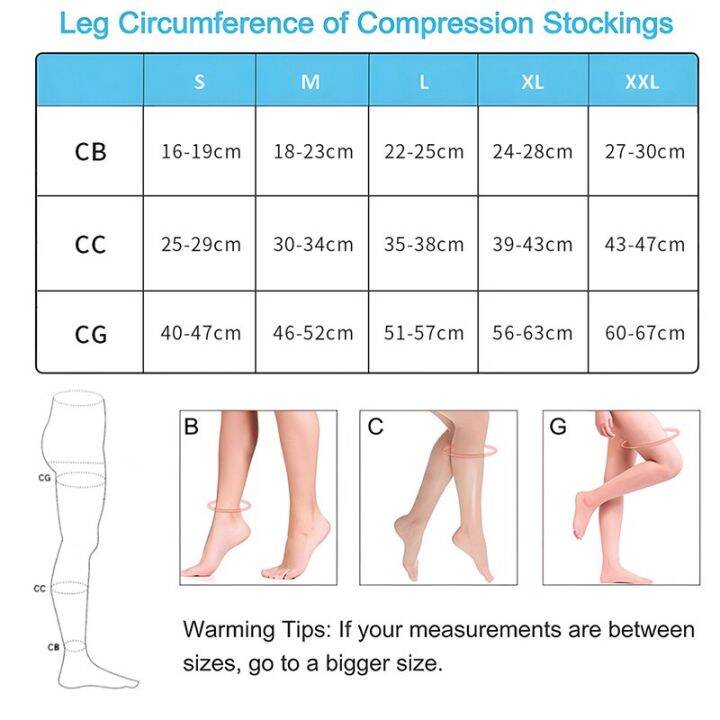 1-pair-medical-thigh-high-compression-stockings-with-silicone-band-for-women-men-20-30-mmhg-graduated-support-for-varicose-veins