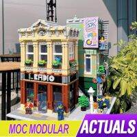 MOC -108370วิทยุสื่อสารพกพาที่เข้ากันได้10278สถานีตำรวจอิฐบล็อกตัวต่อแบบแยกส่วนของเล่นเกมปริศนา Kado Ulang Tahun