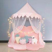 Tenda Putri สีชมพูสำหรับเด็กผู้หญิงตาข่ายกันยุงผ้าม่านคลุมเตียงเตียงเด็กทารกเต็นท์เด็กบ้าน Tipi Teepees สำหรับเด็กเด็กแรกเกิดเด็ก