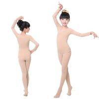 【cw】 New Sleeve Color Kids Children Adult Elastic Gymnastics Ballet Bodysuit ！