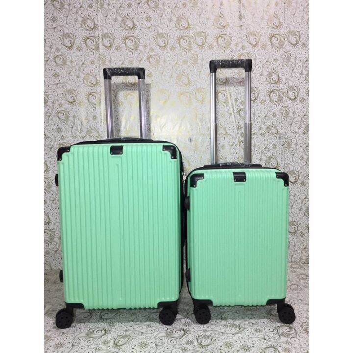 Basic Travel Luggage LIGHT GREEN SET 2n1 24'' 20 '' Lazada PH