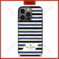 Kate Spade In Stripes Phone Case for iPhone 14 Pro Max / iPhone 13 Pro Max / iPhone 12 Pro Max / Samsung Galaxy Note 20 / S23 Ultra Anti-fall Protective Case Cover 389