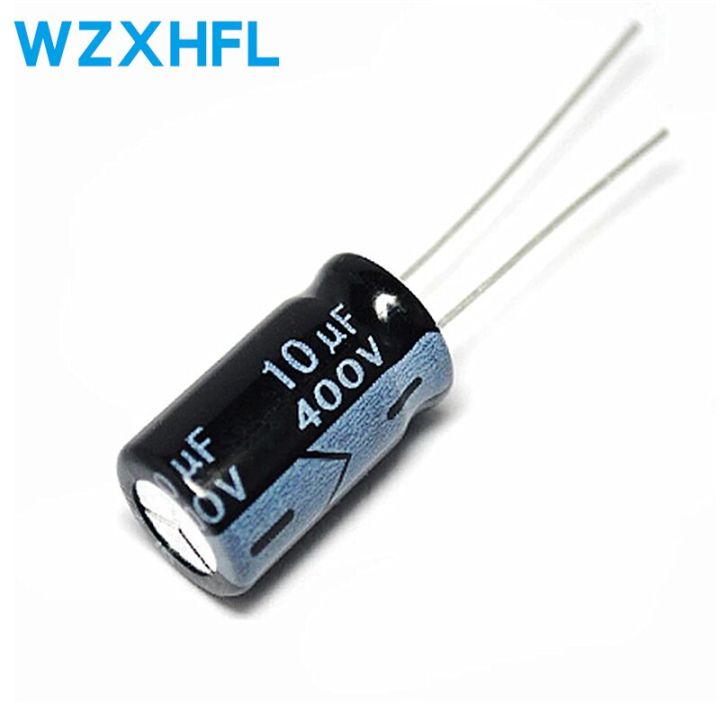 10PCS Higt quality 400V10UF 10*17mm 10UF 400V 10*17 Electrolytic capacitor WATTY Electronics