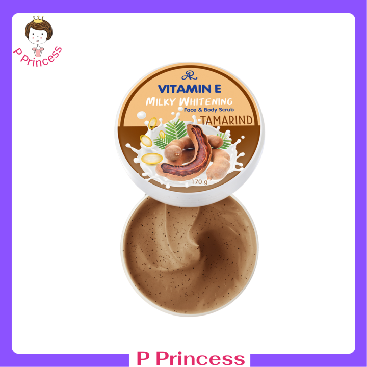 1-กระปุก-ar-vitamin-e-milky-whitening-face-amp-body-scrub-สครับขัดผิวสูตรมะขาม-ใช้ได้ทั้งหน้าและตัว-ปริมาณ-170-g-1-กระปุก