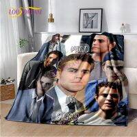 (All inventory) 3D cartoon Paul Wesley decorative blanket Soft plush light sofa bed Baby and adult fan blanket&amp;* can be contacted by customers Service for customization