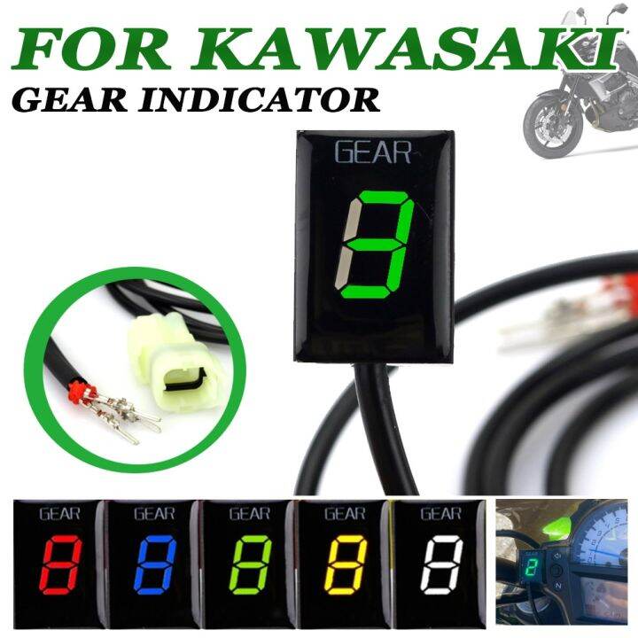 รถจักรยานยนต์-ecu-ติดโดยตรง1-6สปีดตัวบ่งชี้ในจอแสดงผลเกียร์สำหรับ-kawasaki-er6n-นินจา650นินจา300-z900-z750-z800-zx6r-รถวัลแคน-s