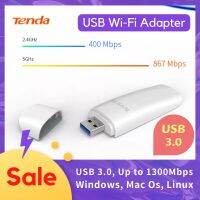 Tenda U12อะแด็ปเตอร์ USB Wifi 4G เครื่องอุปกรณ์เชื่อมต่อกับ WIFI Dual Band AC1300 Wi-Fi การ์ดเน็ตเวิร์ก2.4G/5GHz USB 3.0อะแดปเตอร์การ์ดสำหรับวินโดวส์แม็คชิ้น