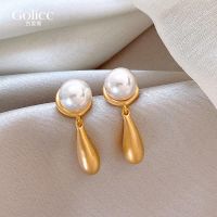 2023 Genuine  All-in-one Jin Chens same style water drop earrings pearl earrings womens light luxury niche high-end earrings temperament earrings