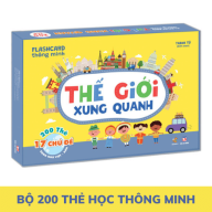 Bộ 200 thẻ học thông minh cho bé Glenn Doman - Flashcard thế giới xung quanh cho bé - Thẻ học thông minh loại to thumbnail
