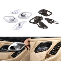 For BMW 5 Series E39 1996 1997 1998 1999 2000 2001 2002 2003 Carbon Texture Car Interior Door Handle Bowl Frame Protective Cover